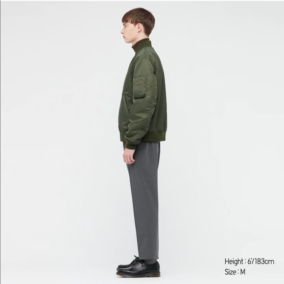 UNIQLO | MA-1 BLOUSON CLASSIC BOMBER ZIP JACKET UNISEX GENDERLESS - Picture 8 of 12